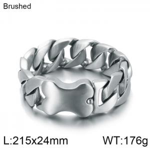 Stainless Steel Bracelet(Men) - KB145934-BDJX