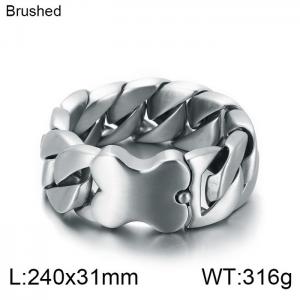 Stainless Steel Bracelet(Men) - KB145935-BDJX