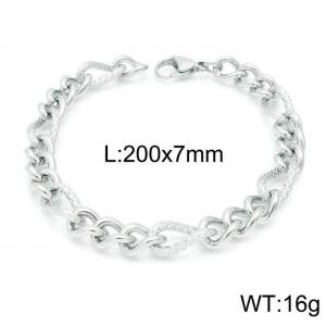 Stainless Steel Bracelet(Men) - KB145990-Z
