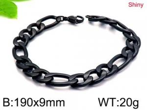 Stainless Steel Black-plating Bracelet - KB146097-Z