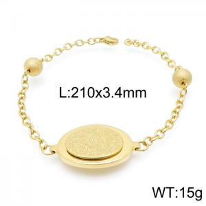 Stainless Steel Gold-plating Bracelet - KB146175-KD