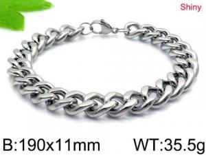Stainless Steel Bracelet(Men) - KB146185-Z