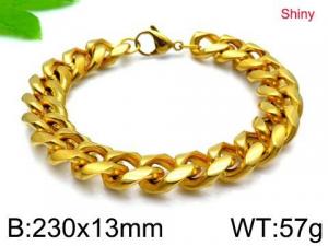 Stainless Steel Gold-plating Bracelet - KB146202-Z