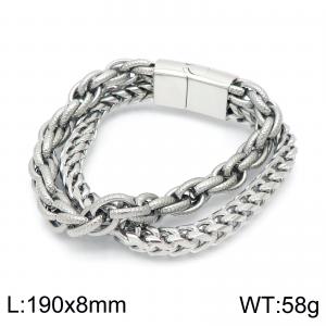 Stainless Steel Bicycle Bracelet - KB146222-KFC