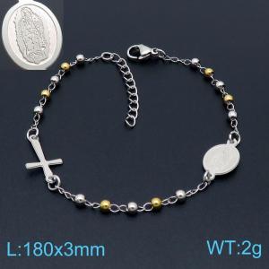 Stainless Rosary Bracelet - KB146467-HDJ