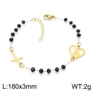 Stainless Rosary Bracelet - KB146468-HDJ