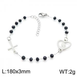 Stainless Rosary Bracelet - KB146472-HDJ