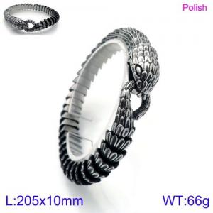 Stainless Steel Bracelet(Men) - KB146483-BDJX