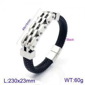 Leather Bracelet - KB146671-KFC