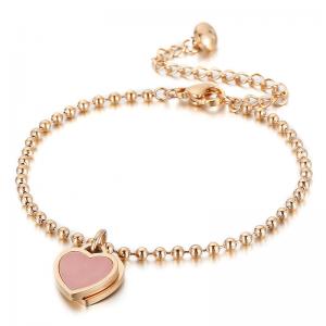 Stainless Steel Rose Gold-plating Bracelet - KB146724-KLX