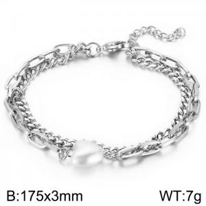 Stainless Steel Bracelet(women) - KB146931-BBJ