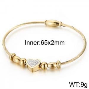 Stainless Steel Gold-plating Bracelet - KB146937-BMW