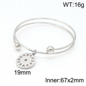 Stainless Steel Bangle - KB147215-Z