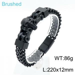 Stainless Skull Bracelet - KB147530-KFC