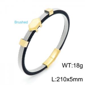 Stainless Steel Gold-plating Bracelet - KB147665-KLHQ
