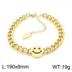 Stainless Steel Gold-plating Bracelet - KB147670-KLX