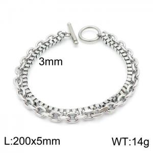 Stainless Steel Bracelet(Men) - KB147719-Z