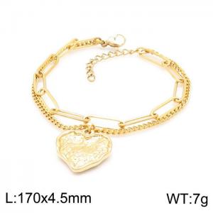 Stainless Steel Gold-plating Bracelet - KB147726-BJ