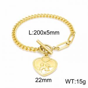 Stainless Steel Gold-plating Bracelet - KB147750-Z