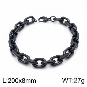 Stainless Steel Black-plating Bracelet - KB147947-Z