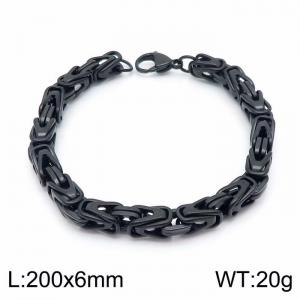 Stainless Steel Black-plating Bracelet - KB147951-Z