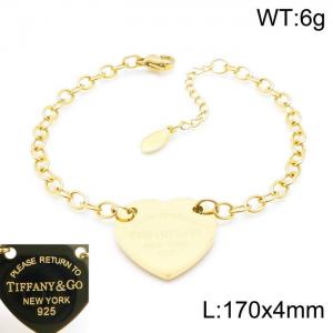Stainless Steel Gold-plating Bracelet - KB148112-KLX
