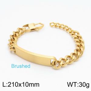 Stainless Steel Gold-plating Bracelet - KB148617-KLHQ