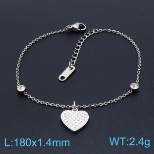 Stainless Steel Stone Bracelet - KB149087-KLX