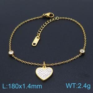 Stainless Steel Stone Bracelet - KB149088-KLX