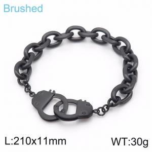 Stainless Steel Black-plating Bracelet - KB149140-KFC