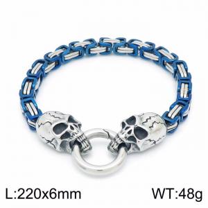 Stainless Skull Bracelet - KB149174-Z