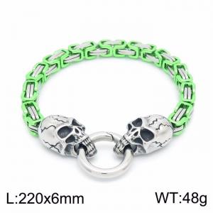 Stainless Skull Bracelet - KB149175-Z