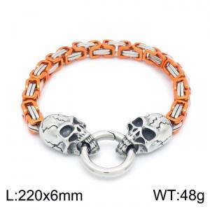 Stainless Skull Bracelet - KB149176-Z