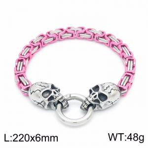 Stainless Skull Bracelet - KB149178-Z