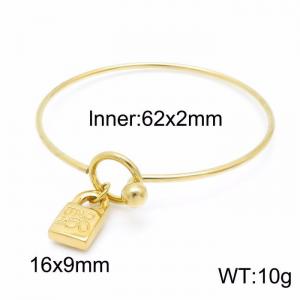 Stainless Steel Gold-plating Bangle - KB149180-Z