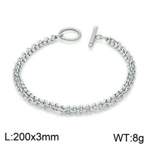 Stainless Steel Bracelet(Men) - KB149308-Z