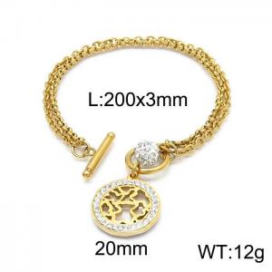 Stainless Steel Stone Bracelet - KB149311-Z