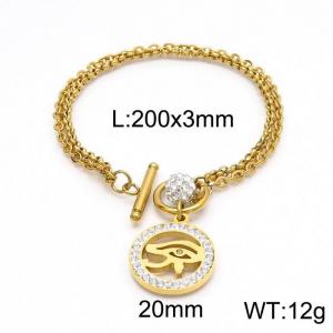 Stainless Steel Stone Bracelet - KB149312-Z