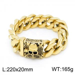 Stainless Steel Gold-plating Bracelet - KB149398-KJX