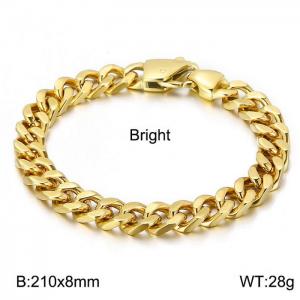 Stainless Steel Gold-plating Bracelet - KB149431-Z