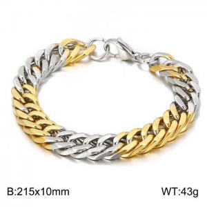 Stainless Steel Gold-plating Bracelet - KB149433-Z