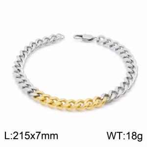 Stainless Steel Gold-plating Bracelet - KB149473-KLHQ