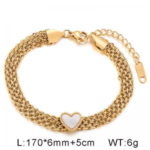 Stainless Steel Gold-plating Bracelet - KB149622-KLX