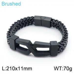 Stainless Steel Black-plating Bracelet - KB149652-KFC