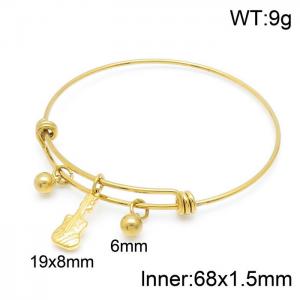 Stainless Steel Gold-plating Bangle - KB149663-Z