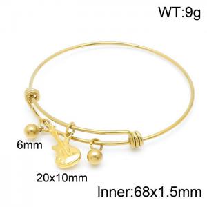 Stainless Steel Gold-plating Bangle - KB149665-Z