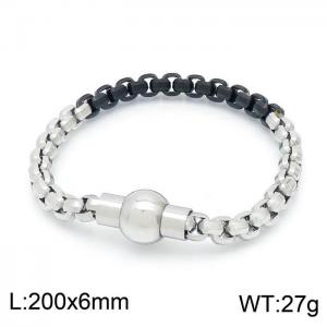 Stainless Steel Black-plating Bracelet - KB149682-Z