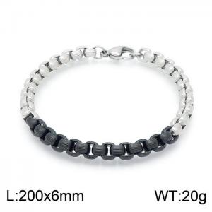 Stainless Steel Black-plating Bracelet - KB149684-Z
