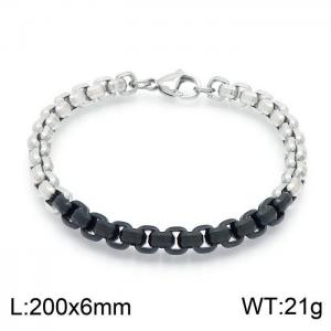 Stainless Steel Black-plating Bracelet - KB149686-Z