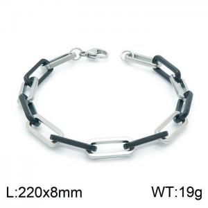 Stainless Steel Black-plating Bracelet - KB149719-KLHQ
